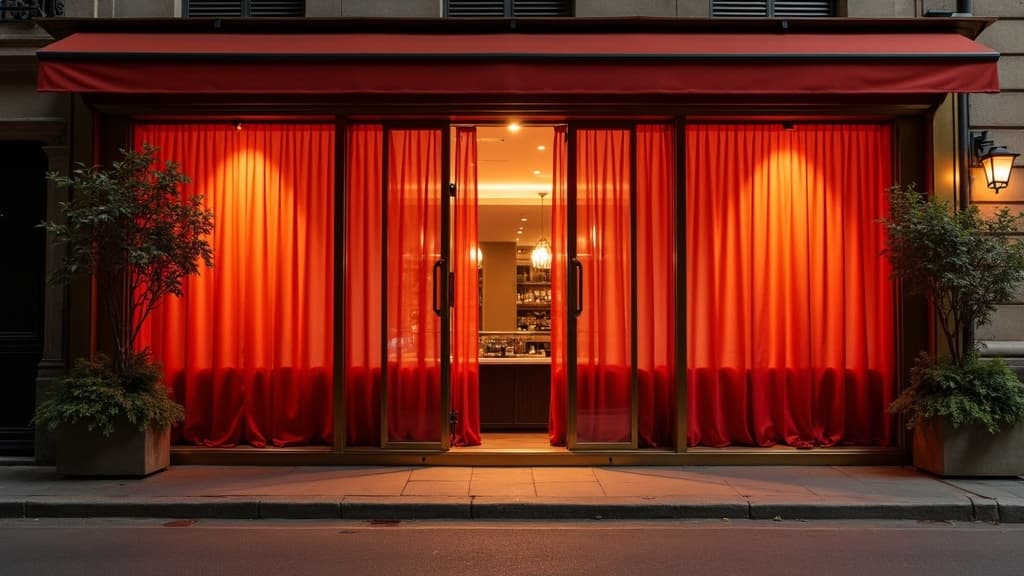 Ouverture d'un restaurant japonais dans une rue parisienne en soirée